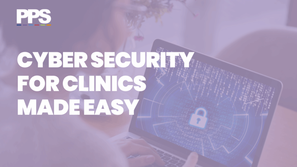 image of a woman using a laptop and looking into cybersecurity.